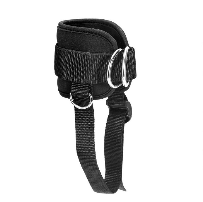 Cheap Customized Logo Adjustable Buckle Ankle Wrist Fitness Cuff Straps Gym Ankle Straps