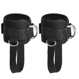 Cheap Customized Logo Adjustable Buckle Ankle Wrist Fitness Cuff Straps Gym Ankle Straps