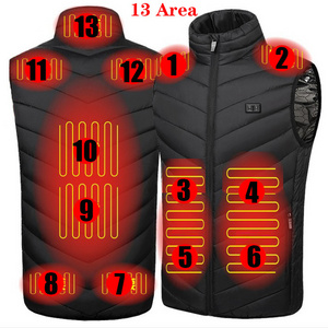 Men Women Usb Heated Jacket Heating Vest Thermal Clothing Hunting Vest Winter Heating Jacket