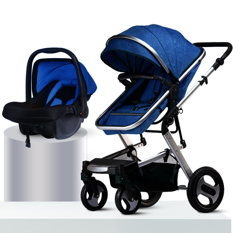 Hot selling 3 in 1 Travel system baby pram pushchair baby stroller with carrycot and car seat