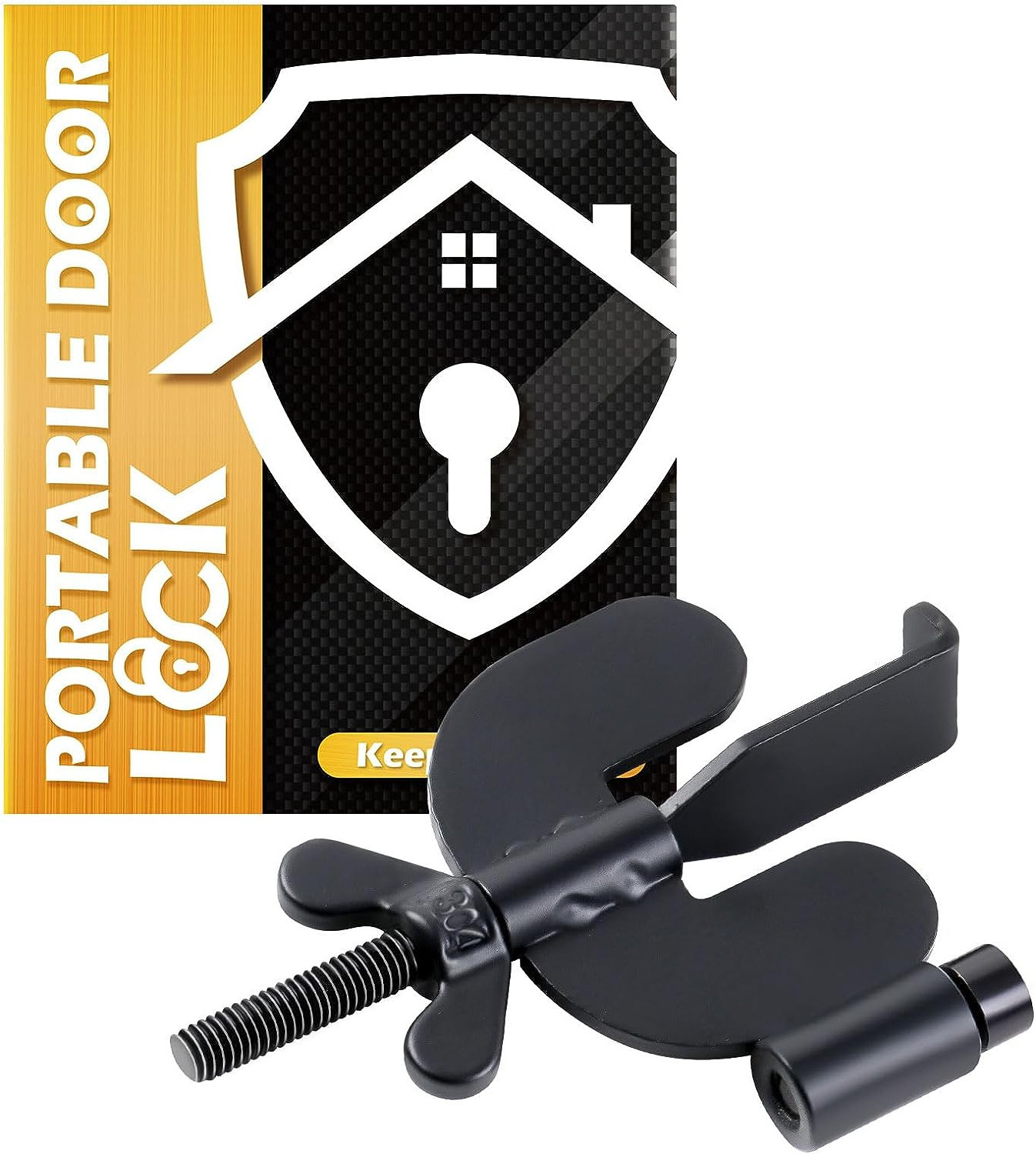 High Quality Stainless Barn Door Lock Handle Portable Hotel Door Lock Live Alone Self Defence