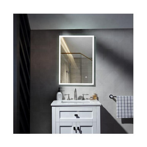 Hotel Project Luxury Back Lit Mirror Makeup Bathroom Lamps Mirror With Led Lights Touch