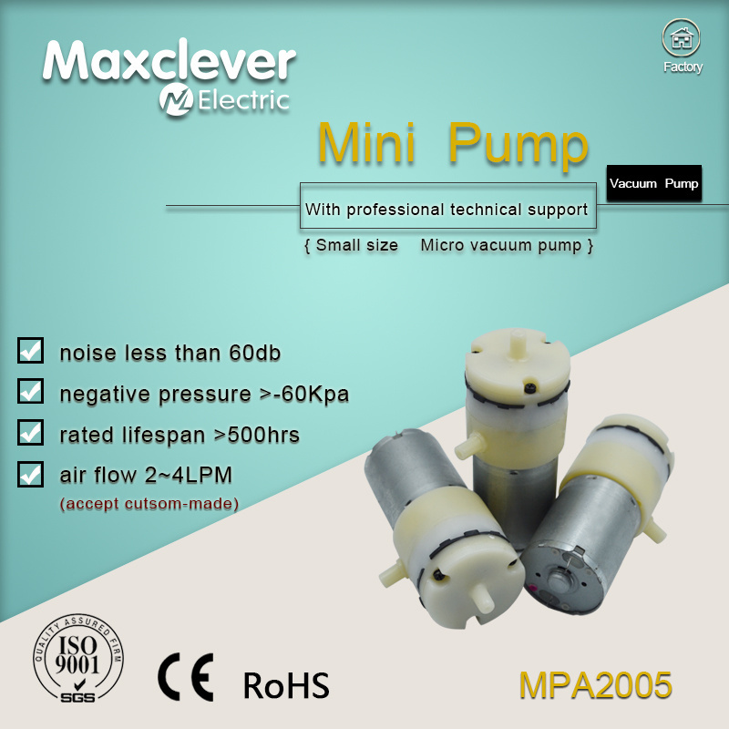 Electric erection 2-3.5l/min DC12v penis cupping therapy machine Low Power Consumption Electric Mini Vacuum Pump KYK27CP MPA2005