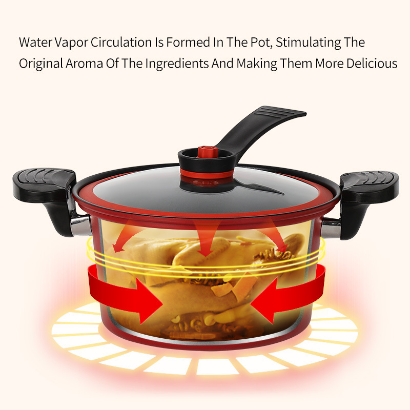 Multifunction 22&26cm Non-stick Pressure Cookers Cooking Pot Soup Pot Fine Iron Micro Pressure Cookers