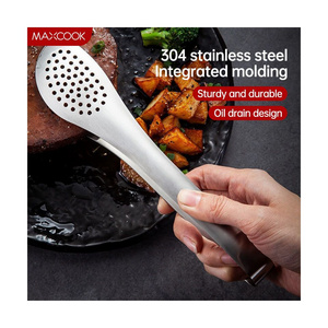 Maxcook Wholesale Kitchen Buffet Party Catering Salad Cake Bread Serving 304 Stainless Steel Tongs kitchen tools & gadgets