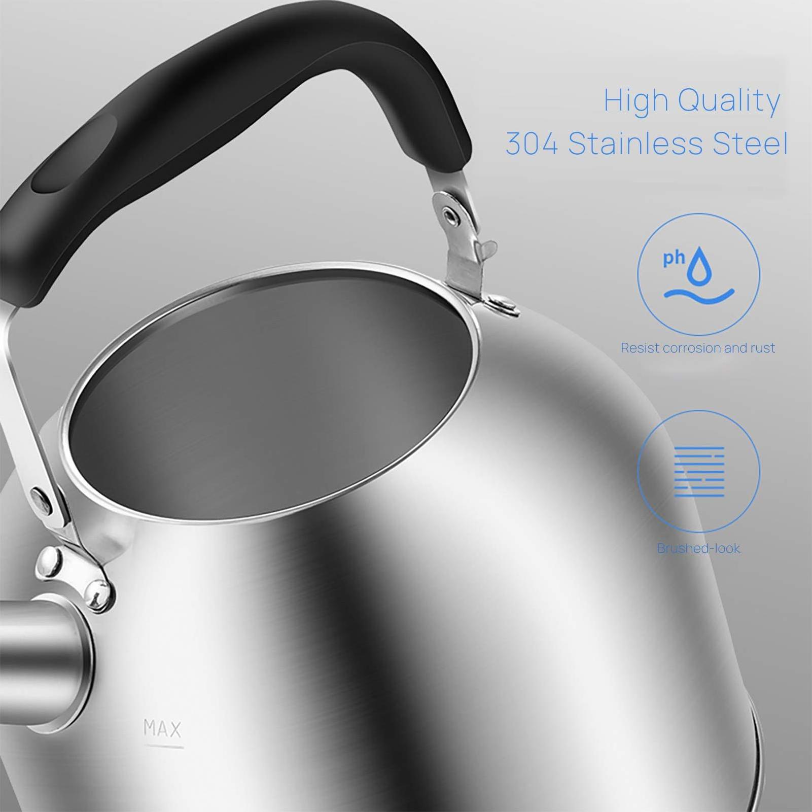 Hot Sale  Japanese Style Customized 4L Tea Pot Water Kettles   Stove Top Stainless Steel Whistling Kettle Stainless Steel Kettle