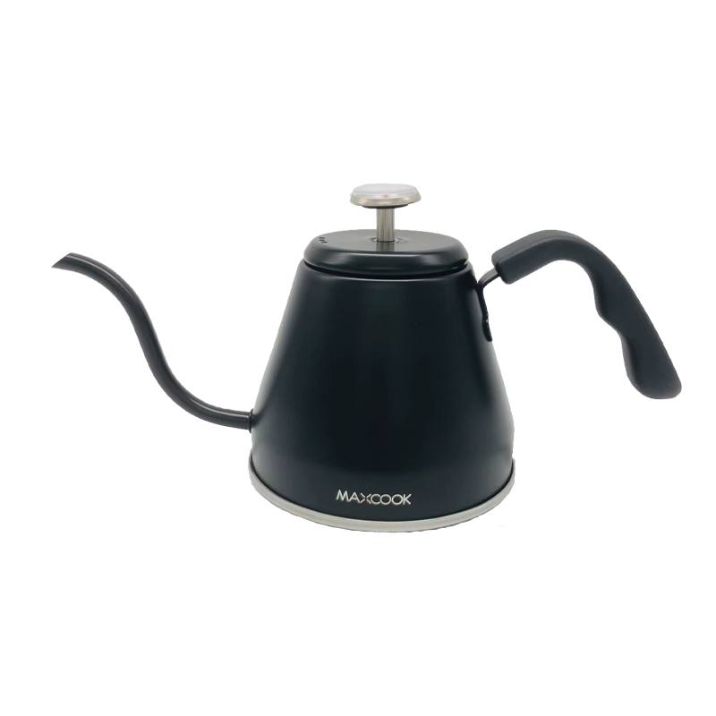 Maxcook 2024 New Product Coffee Kettle Coffee Pot 0.7L/1L/1.2L Stainless Steel Kettle With Temperature Goose neck Design