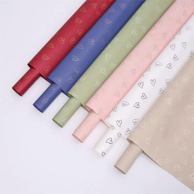 New Arrival gift packaging florist plastic korean floral wrap rolls bouquet waterproof flower wrapping paper