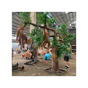 Animatronic Animals Realistic Animatronic Monkey 3D Realistic Animals Monkey Model on a Tree