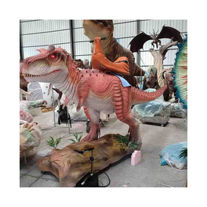 Kids Amusement Park Animatronic Cartoon Dinosaur Ride For Sale