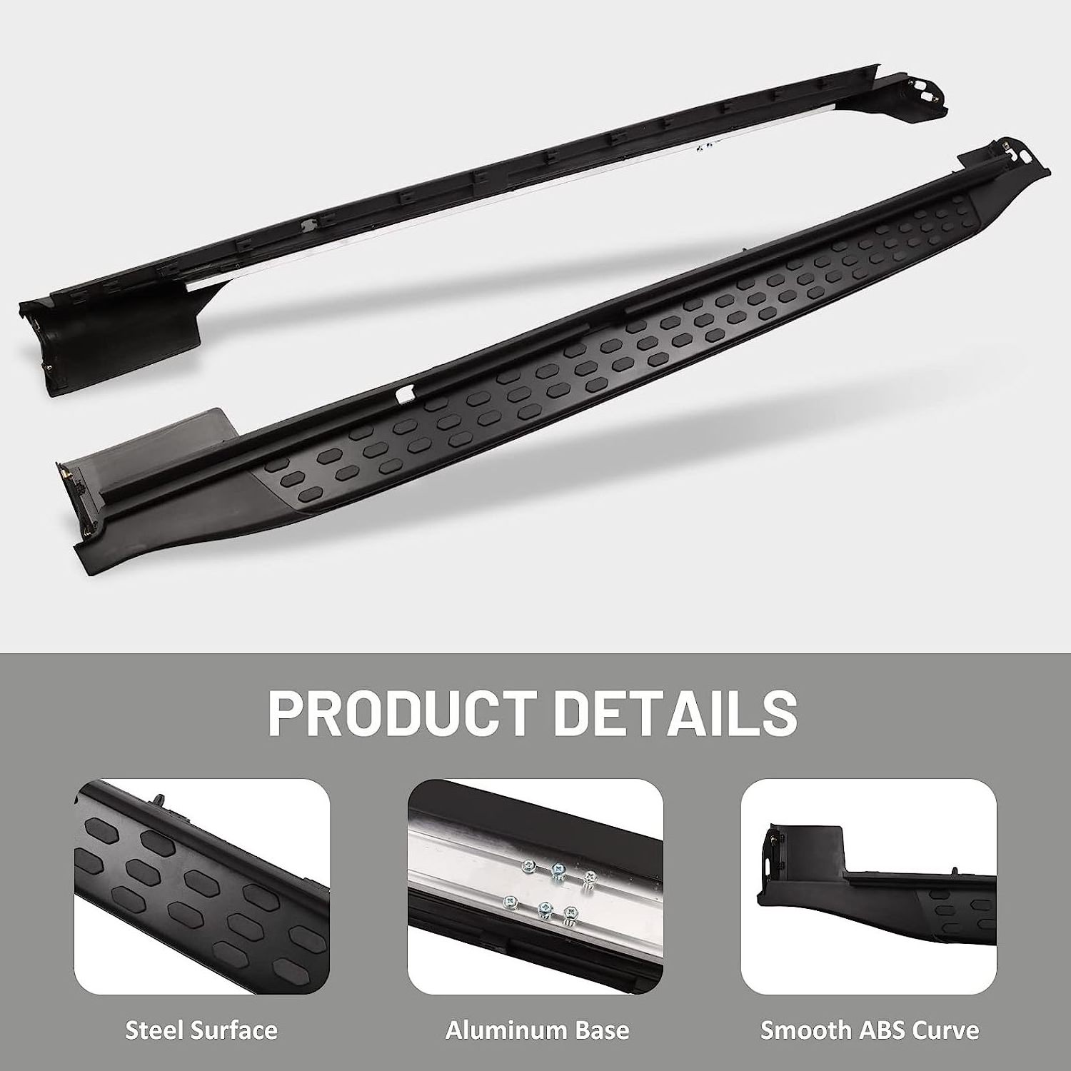 Car Running Boards Side Steps Fit for Jeep Grand Cherokee L 3-Row 2021-2023