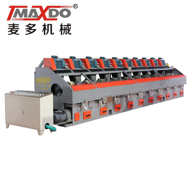 Maxdo 10 Heads 7.5 KW Motor Round Stainless Steel Pipe Polishing Machine