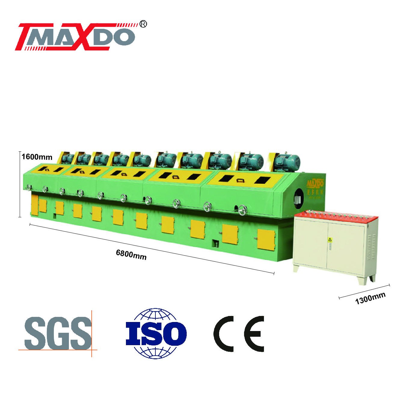 Maxdo  Stainless Steel Round Pipe Polishing Machine