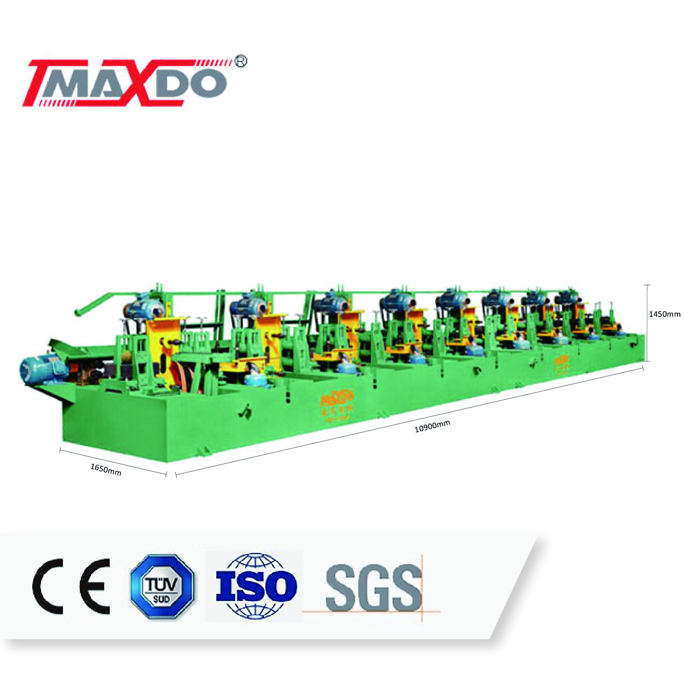 Maxdo SS Stainless Steel Tube Surface Grinding Polishing Machine