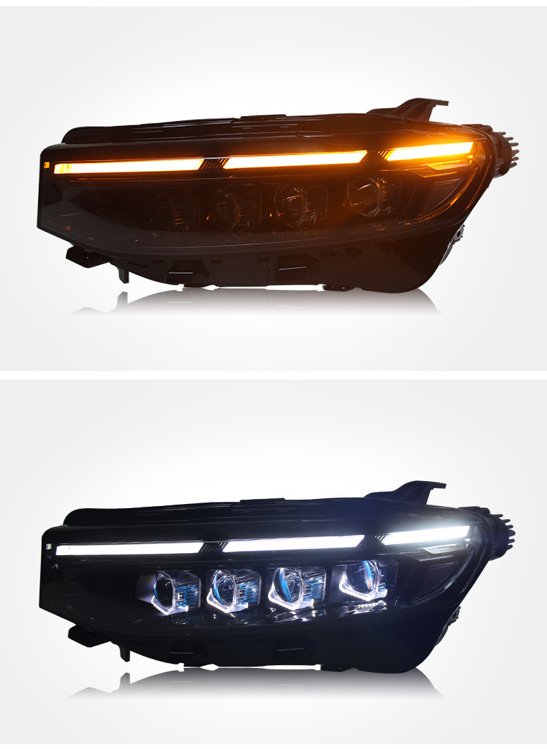 Car Headlight For Geely Preface 2021-2023 LED Matrix Laser Lens Daytime Light Signal Lights 8 Low Beam 8 High Beam Headlights