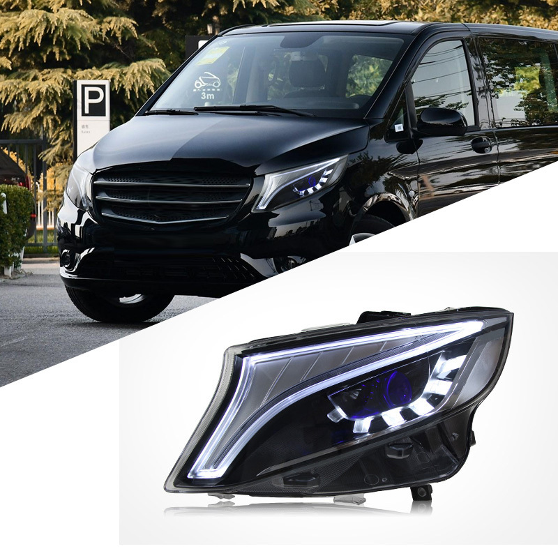 LED Concept Version Headlight Assembly For BENZ VITO 2016-2020 LED Projector Lens Light Auto Headlamp