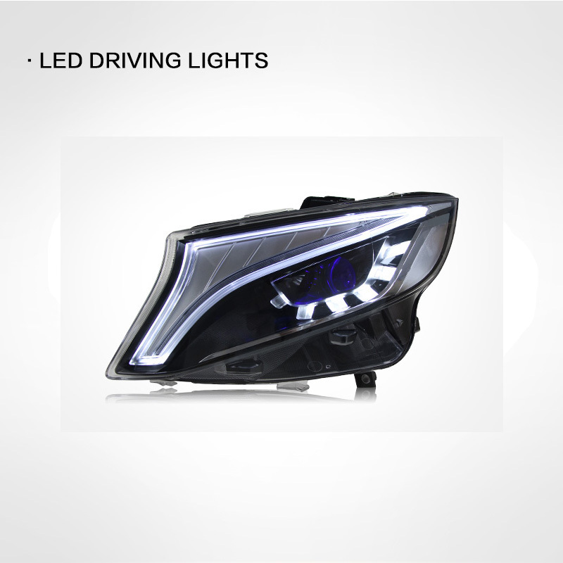 LED Concept Version Headlight Assembly For BENZ VITO 2016-2020 LED Projector Lens Light Auto Headlamp