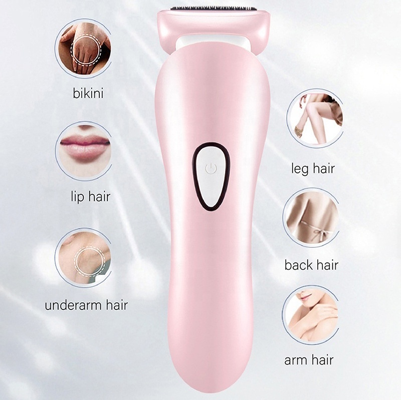 Electric Razor for Women Lady Shaver Body Hair Remover for Legs and Underarms Bikini Trimmer Wet and Dry with LED Light