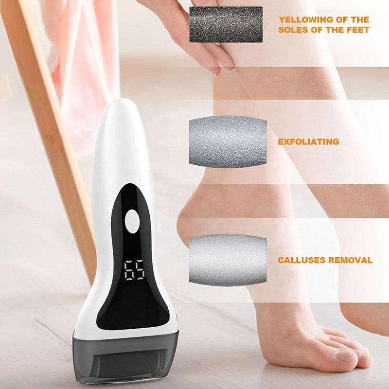 Rechargeable Foot File Electronic Foot Callus Remover Machine with LCD Displayer Dead Skin Removal Foot Grinder