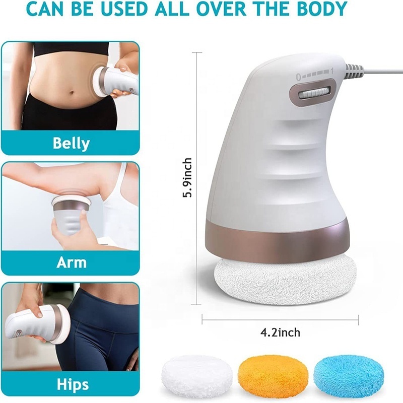 Electric Handheld Deep Tissue Massager Slimming Cellulite Remover Vibro Body Sculpting Machine for Arm Leg Hip Belly