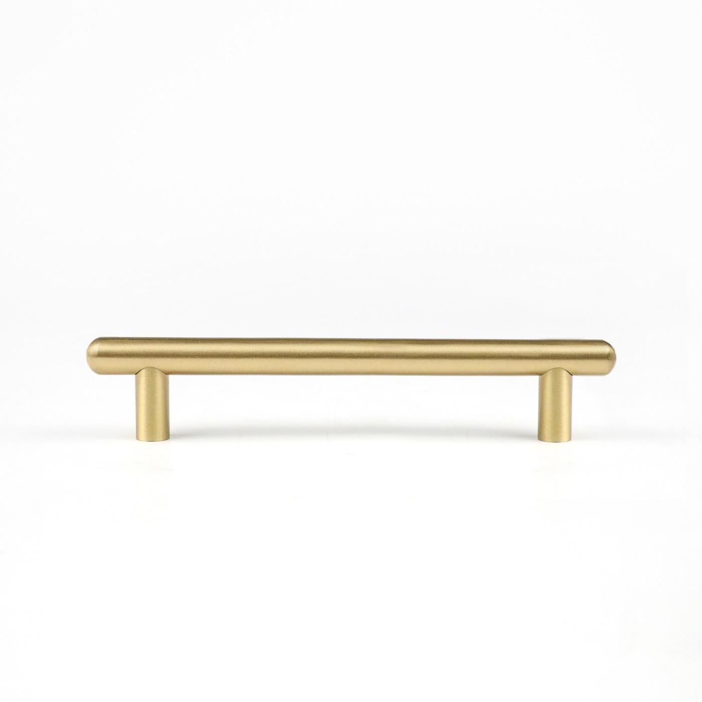 Maxery Modern Luxury Solid Brass Cabinet Pull Handle Like Capsule Furniture Handle for Home Decor