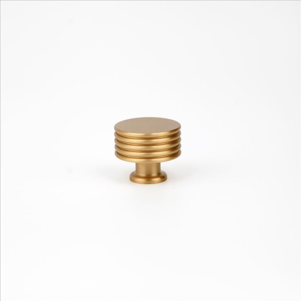 Maxery INS Stain Brass Drawer Knobs Round Stripped Dresser Knobs Cabinet Handles Furniture Handles For Kitchen Hardware