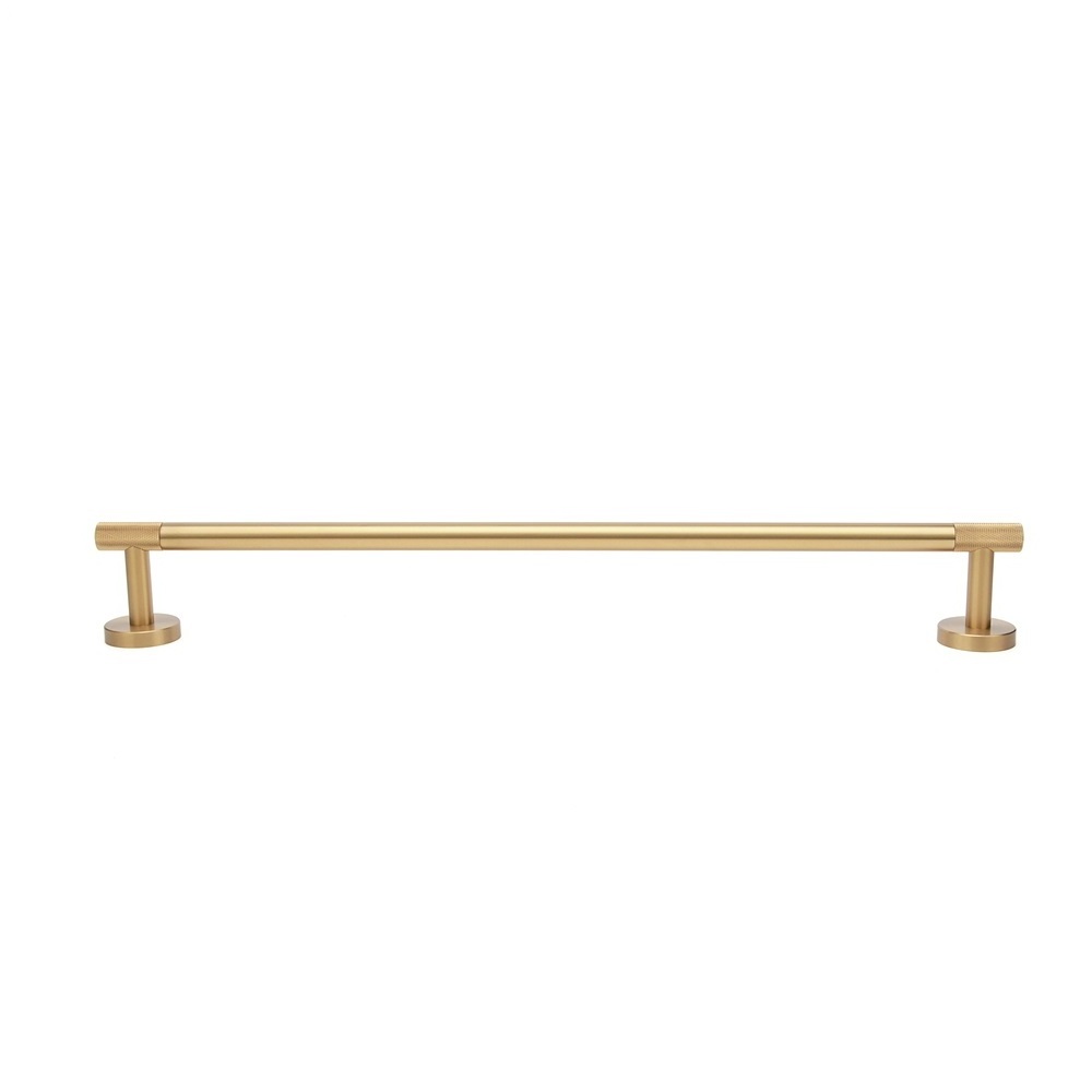 MAXERY Stainless Steel Single Towel Rack for Bathroom Towel Holder Wall Mounted Satin Brass Finish Kitchen Dish Cloth Hanger