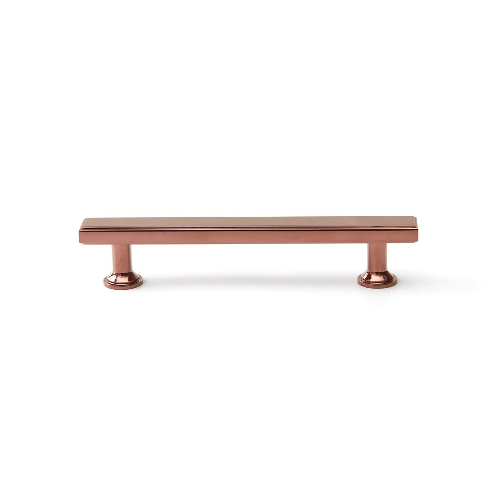 Maxery Modern Brass Furniture Handle Rose Gold Drawer Wardrobe Pull for Living Room Bedroom and Home Office