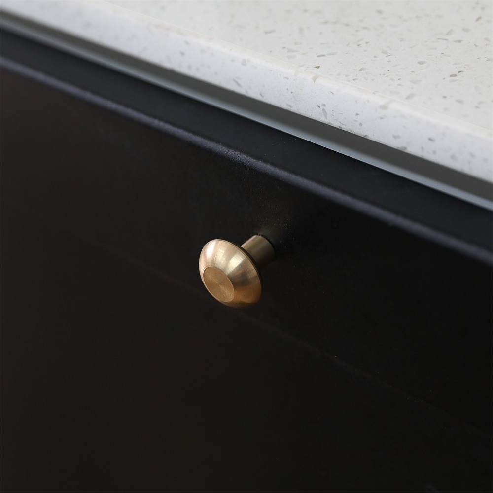 Maxery Retro Solid Brass Mushroom Style Drawer Knobs Copper Dresser Knobs Cabinet Handles For Home Decor