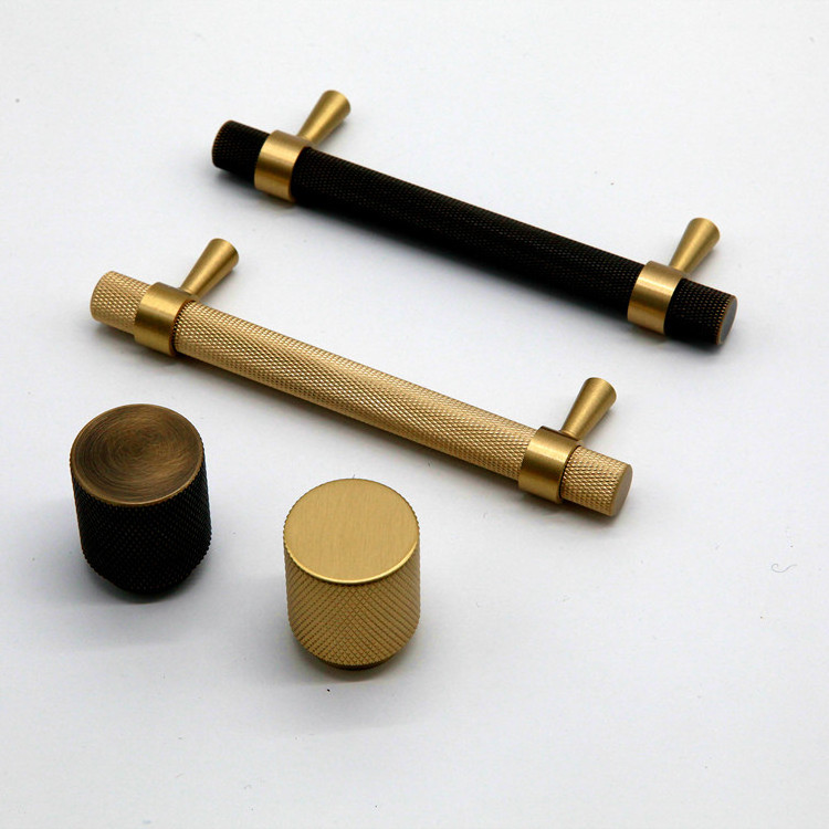 Maxery Home Hardware Knurled Brass Furniture Handles Pull Handles And Knobs  Knurling Cabinet Handles Bedroom Furniture