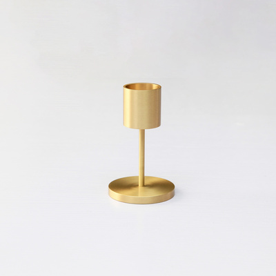 MAXERY Solid Brass Geometric Candle Stick/Nodic Wedding Gifts Candle Sticks/Tabel Decorative Candle Holders