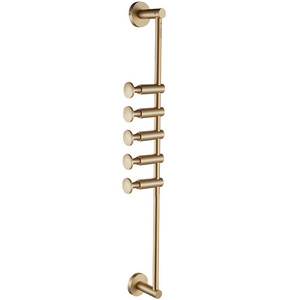 Maxery Solid Brass Coat Hook Light Luxury Wall Hanging Special Design Coat Rack Copper Wall Hooks for Bathroom, living Room