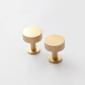 Modern Style Brass Simple and Elegant Knobs Solid Hardware Knobs for Furniture Cabinet Closet Drawer Handles