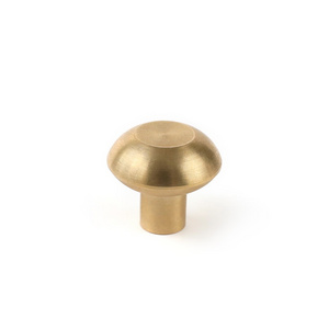 Maxery Retro Solid Brass Mushroom Style Drawer Knobs Copper Dresser Knobs Cabinet Handles For Home Decor