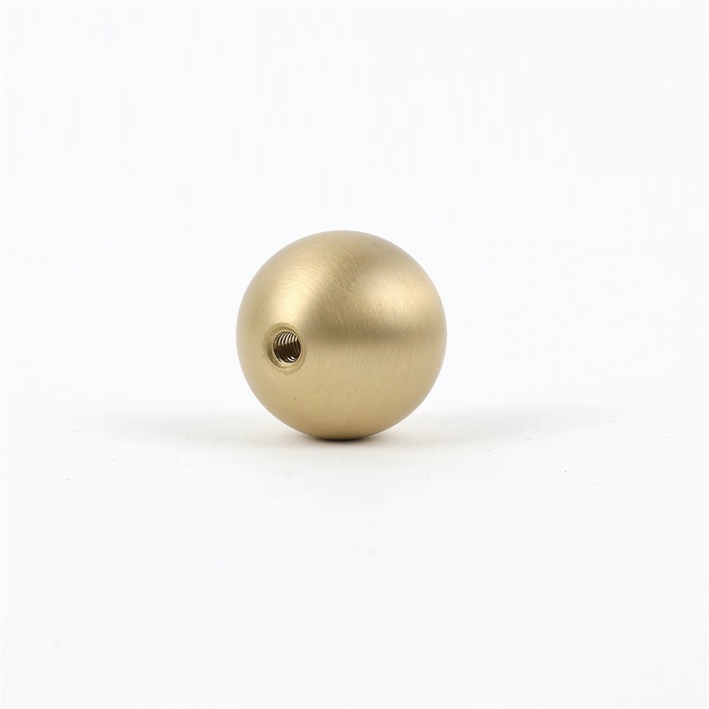 Solid Brass Furniture Cabinet Ball Handle Copper Knob Pulls Round Ball Shape Knobs