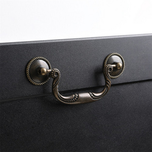 MAXERY Luxury Living Room Bedroom Cabinet Handle, Zinc Alloy Drawer Pull Fancy Brass/Cast Iron Furniture Handles & Knobs