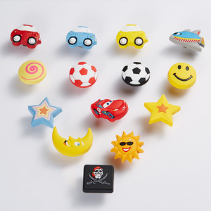 Cute Children Furniture Wardrobe Drawer Handles Knobs with Cartoon Image