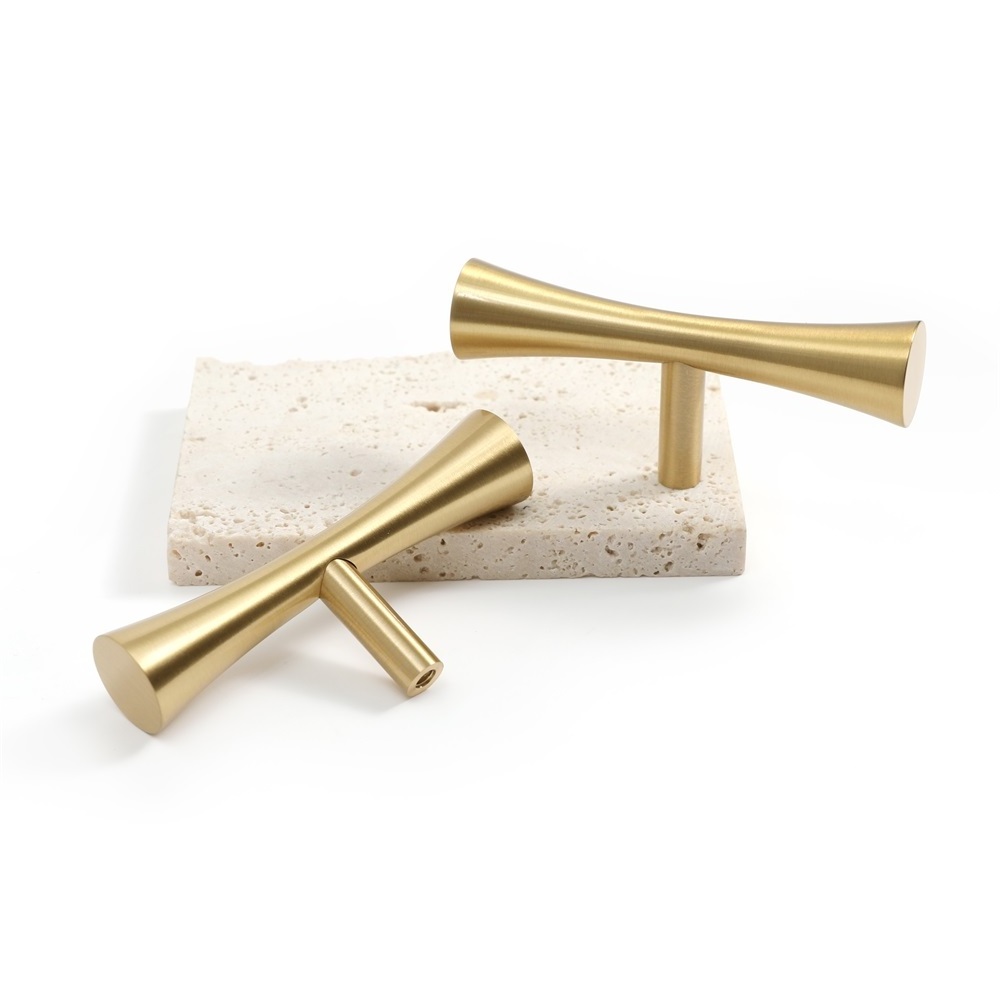 Unique Brass Door Handles Solid Brass Cabinet Handle Pull Gold Drawer Knobs Pulls Handles