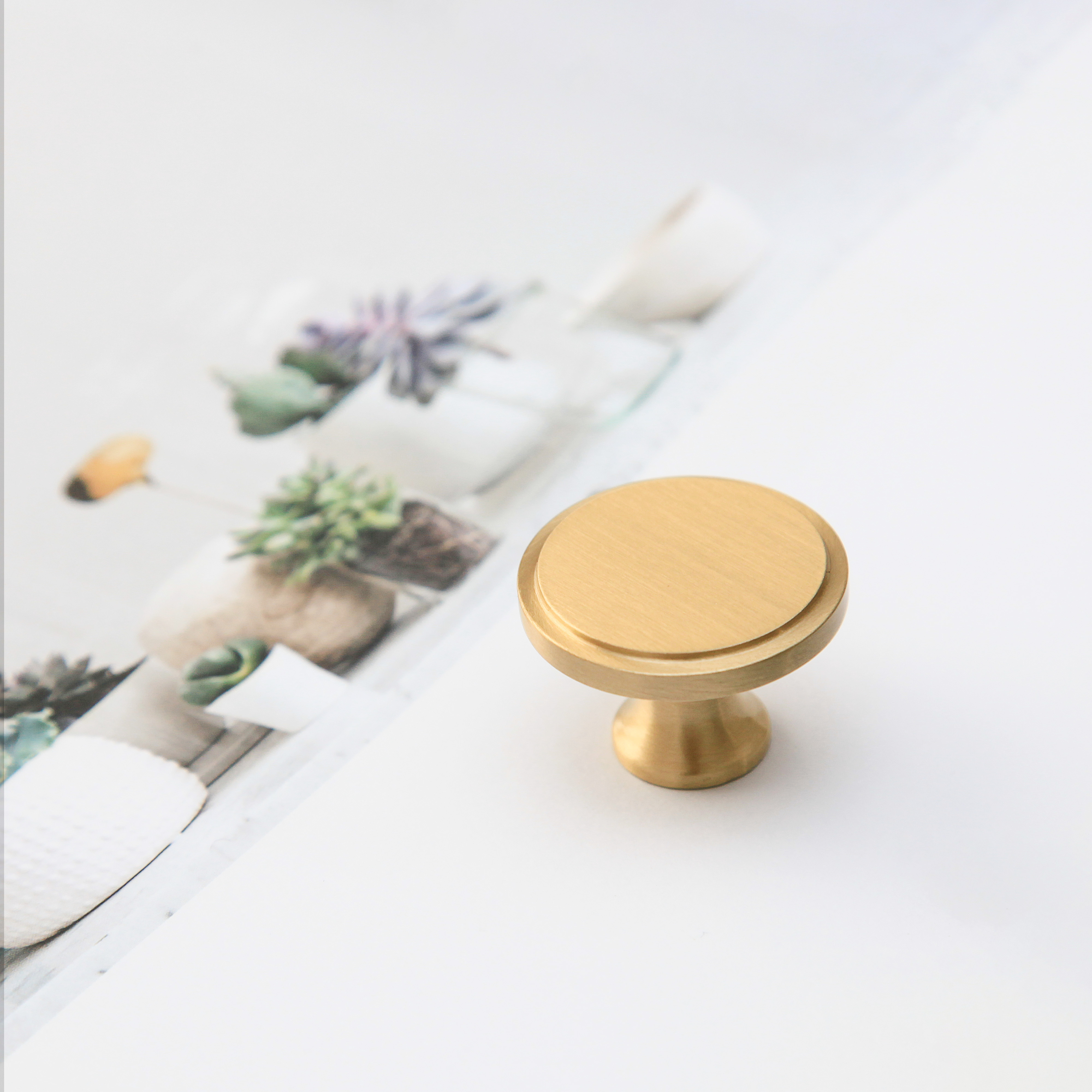 Maxery  Brushed Brass Cabinet Knobs Gold Drawer Knobs for Cabinet and Dresser Drawers Gold Cabinet Hardware