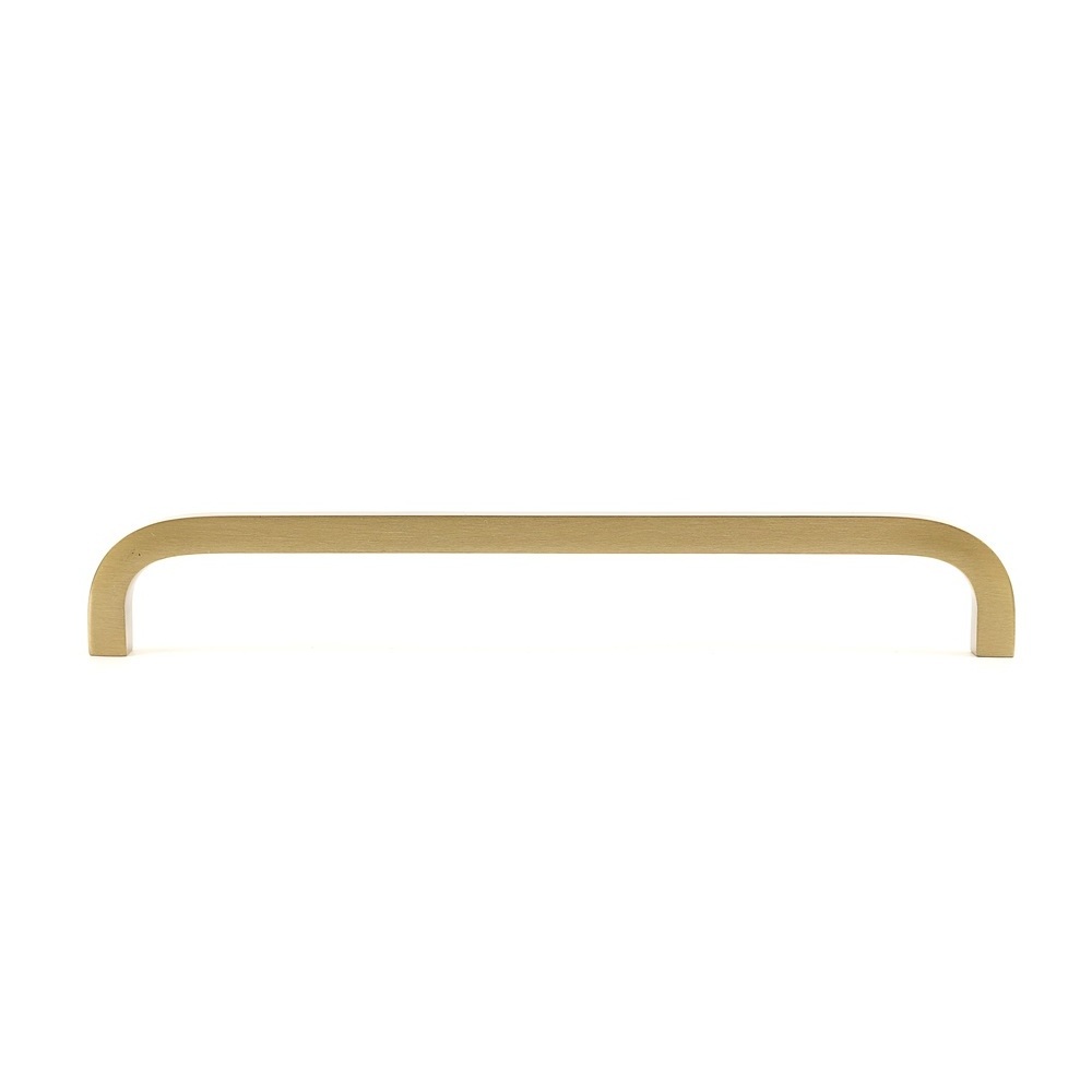 Maxery Custom Size Minimalist Brushed Brass Kitchen Cabinet Handles Cupboard Furniture Pull Handles Furniture Hardware