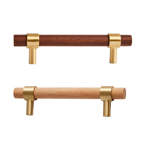 Wooden Handles Pull for Furniture Cabinet Wooden Replacement Door Handles Wooden Knobs