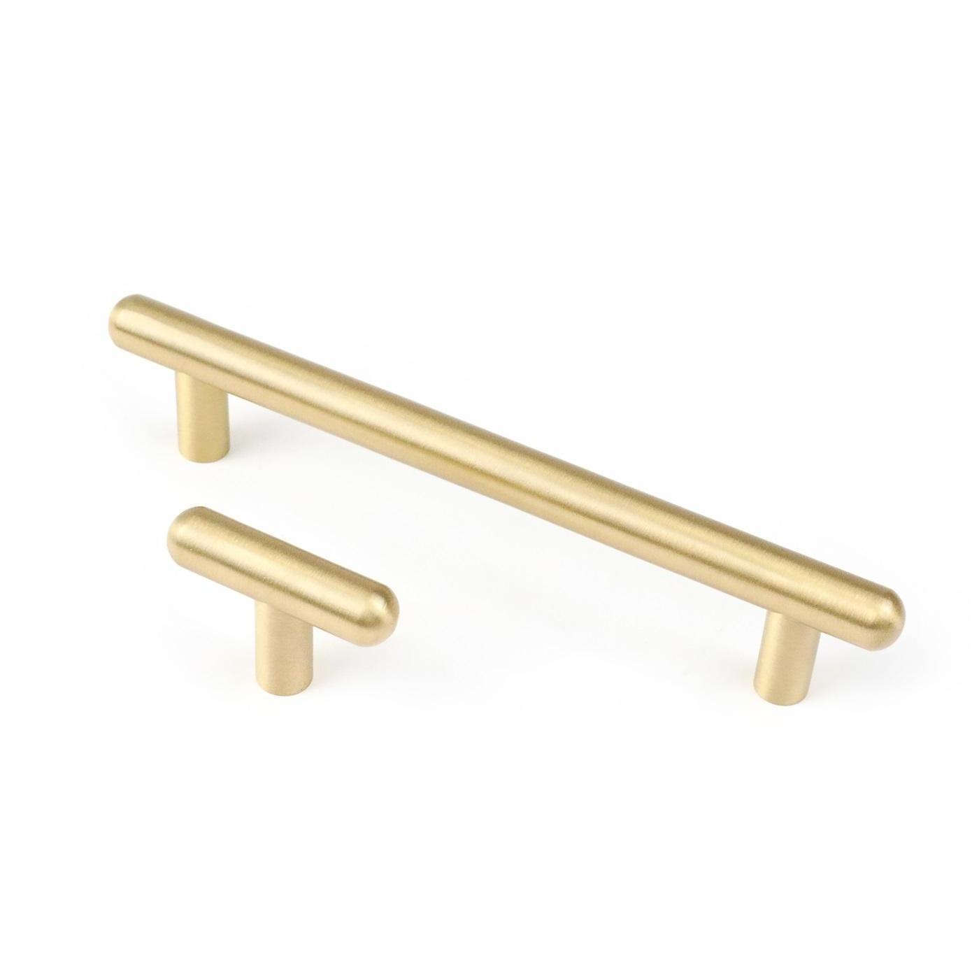 Maxery Modern Luxury Solid Brass Cabinet Pull Handle Like Capsule Furniture Handle for Home Decor