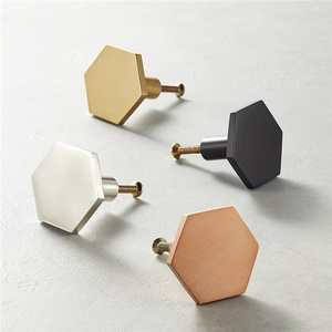 Unique Design Solid Brass Hexagon Cabinet/Furniture Pull Handle Closet handle Knob Kitchen Handle