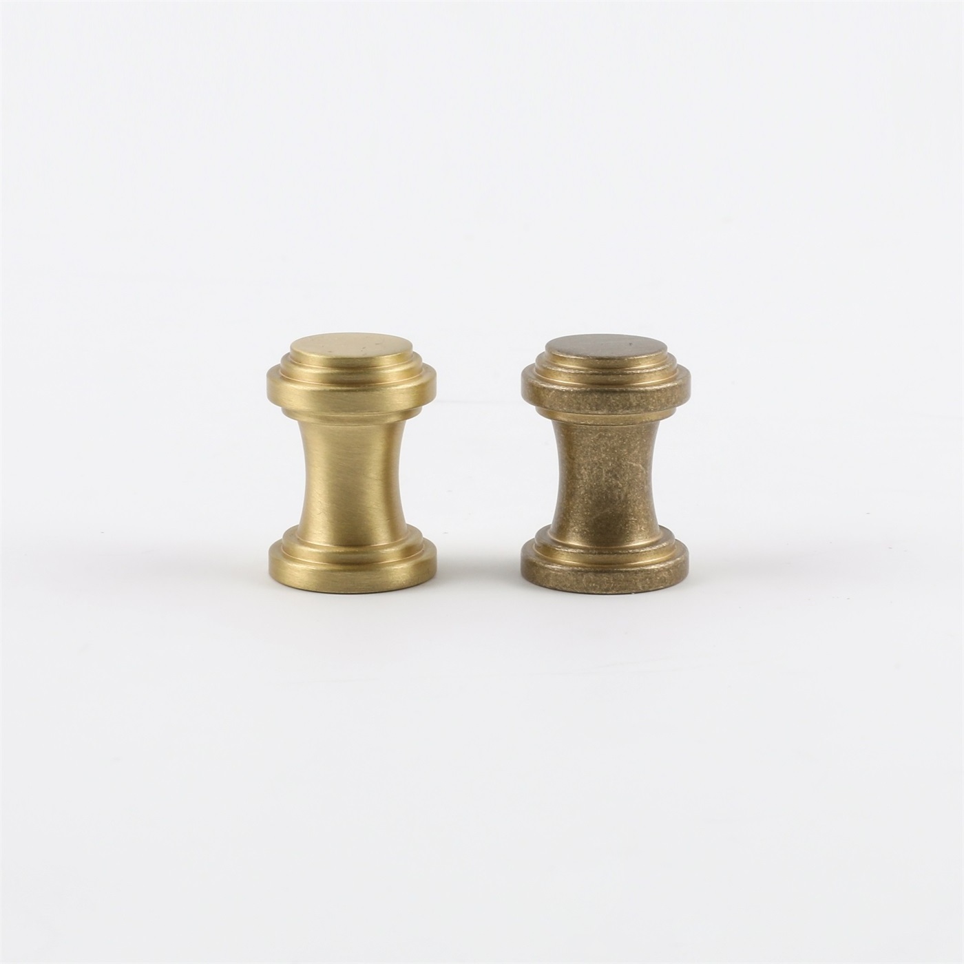 Round Solid Vintage Antique Brass Finish Kitchen Cabinet Knobs Cabinet knobs Brushed Gold Furniture Hardware Pull