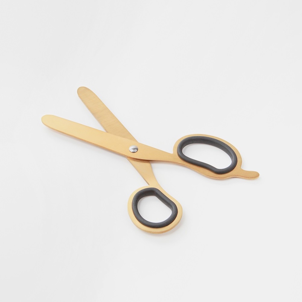 MAXERY Gold Scissors Tailor Fabric Paper Cutting Tools, Multipurpose Craft Scissors Shears for Home Office Use