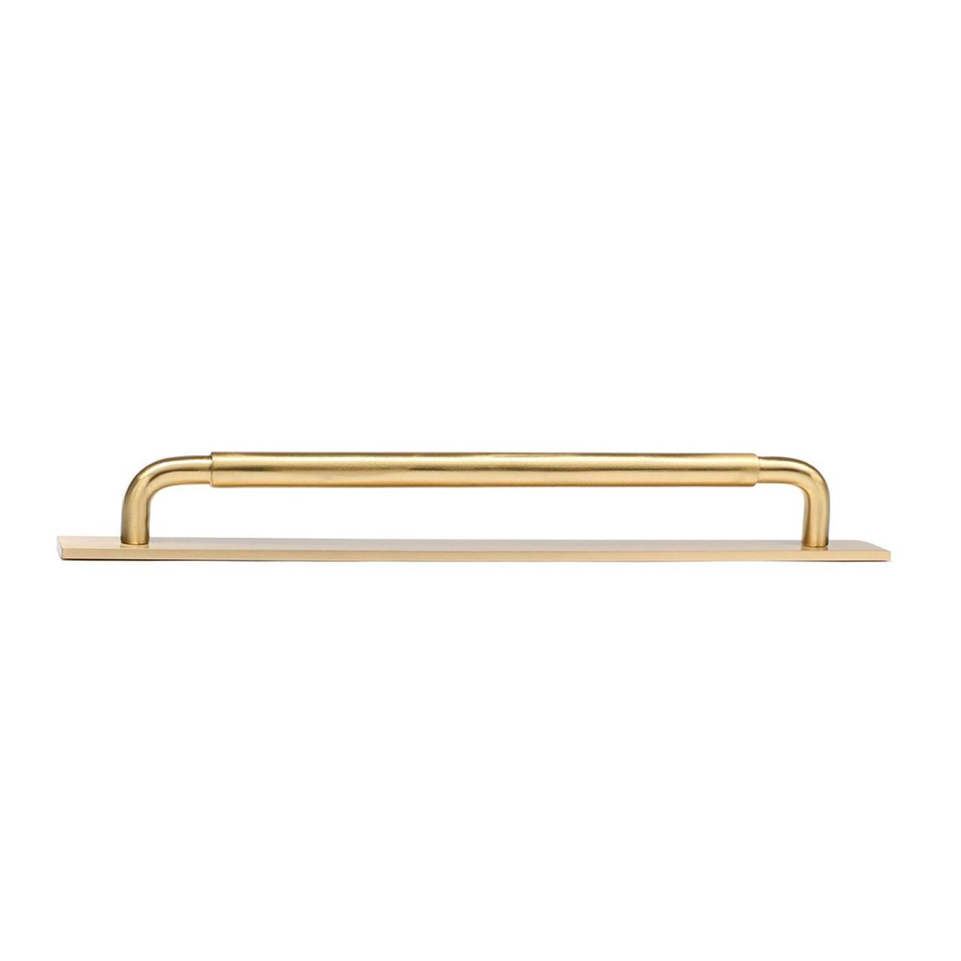 Maxery High Quality Cabinet Handles Solid Brass Kitchen Cabinet Pull Bend Satin Brass Furniture Hardware for Home Hotel