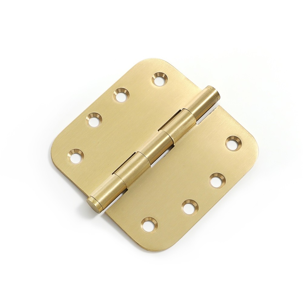 Custom Round Corner Solid Brass Hinge 3.5