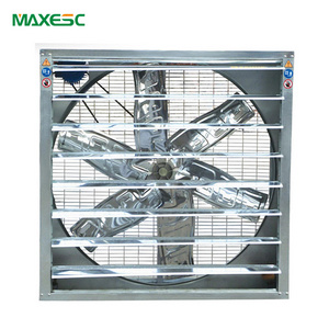 Maxesc OEM ODM 50 Inch Agriculture Greenhouse Poultry Farm Wall Mounted Industrial Drop Hammer Axial Ventilation Exhaust Fan