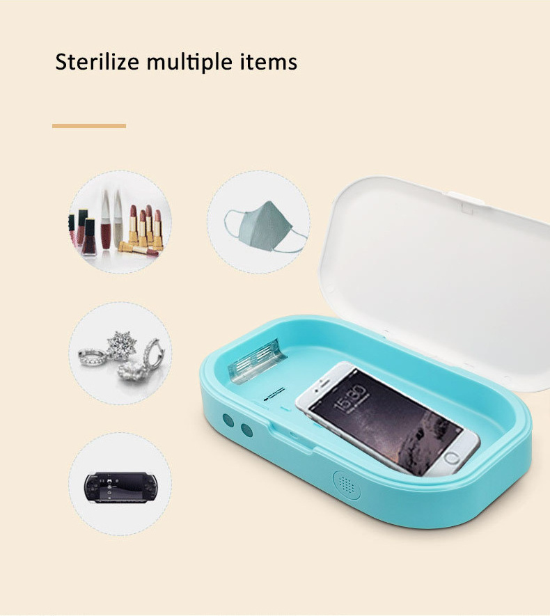 Portable Mini 99% Kill Bacteria UVC LED Light Mobile Cell Phone Uv Sterilizer Box