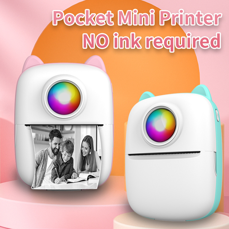 New Arrival Sticky Note 203Dpi Photo Inkless Portable Picture Note Text Printer Mini Thermal Printer For Kids